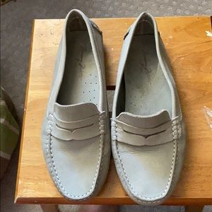 9.5B Messimo Matteo grey leather driving shoe